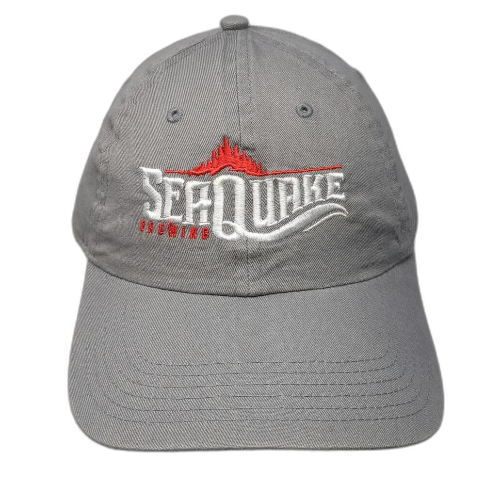 OTTO Baseball Cap Gray One Size SeaQuake Brewing Slideback Cotton Logo hat